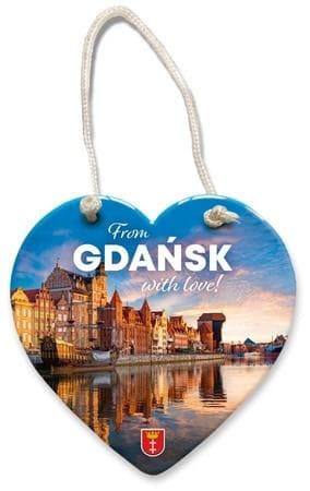 Jeg elsker Polen magnethjerte Gdańsk