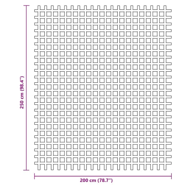 vidaXL Telttamatto, sininen, 2,5x2 m