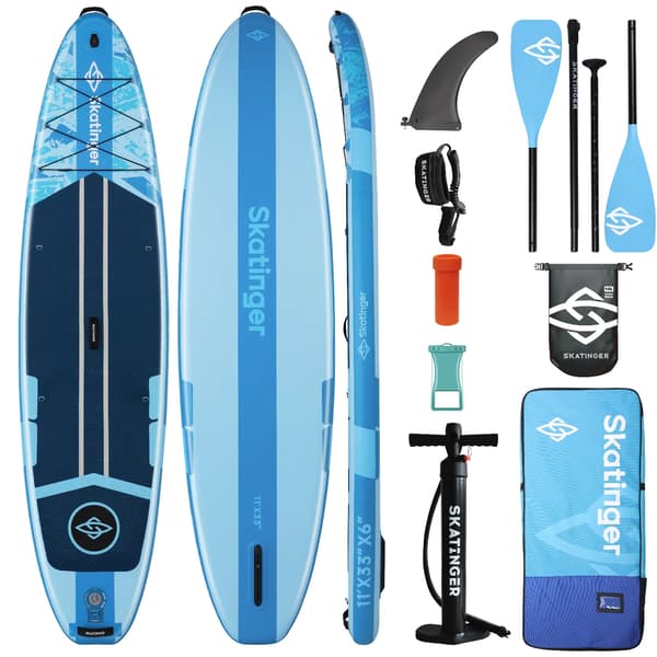 Skatinger Ice Age blå SUP-bræt 335x84x15 cm touring