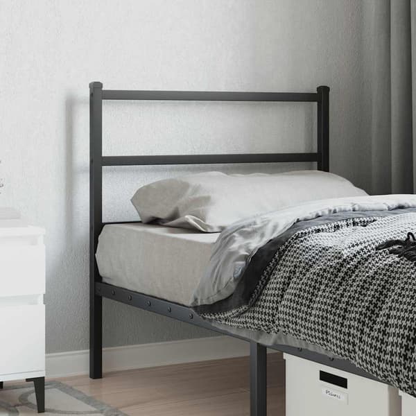 vidaXL metalsengegavl sort 90 cm
