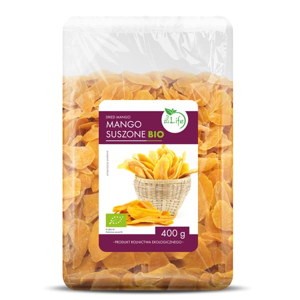 Ekologisk torkad mango 400g