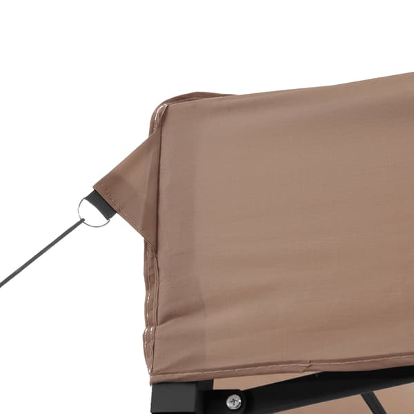 vidaXL foldbart pop-up festtelt brun 440x292x315 cm