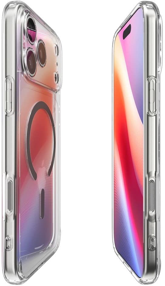 Spigen Ultra Hybrid MagSafe-etui til Apple iPhone 17 Pro – klar grafit