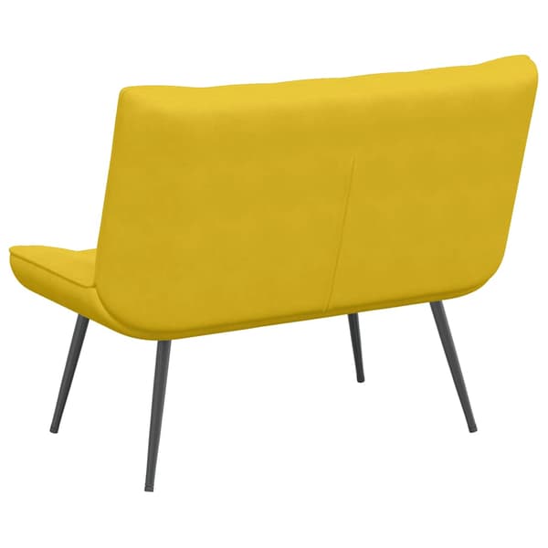 vidaXL Penkki keltainen 110x74x84 cm sametti