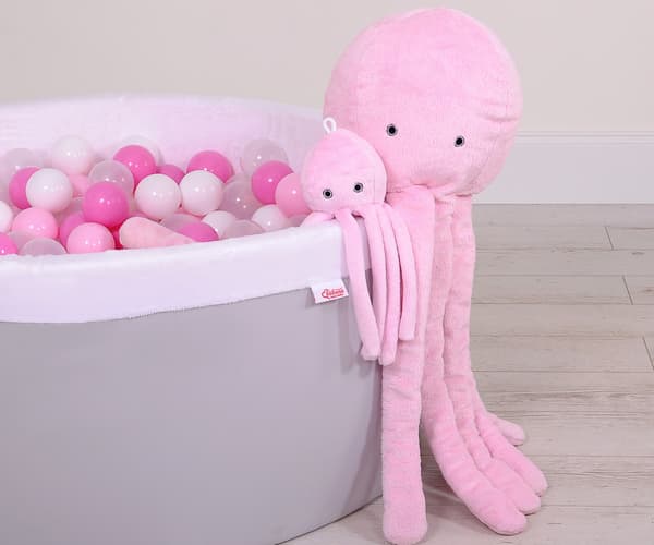 Iso pehmolelu Mustekala XXL - pinkki