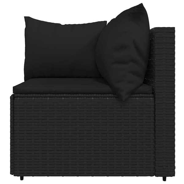 vidaXL 4-delt polyrattan loungesæt med hynder