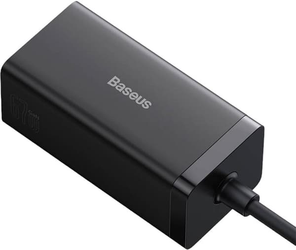 Baseus GaN5 Pro Vægoplader 2 x USB-C + USB + HDMI 67W Sort (CCGP110201)
