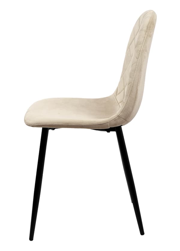 Orlando Velvet beige fløjlsstol