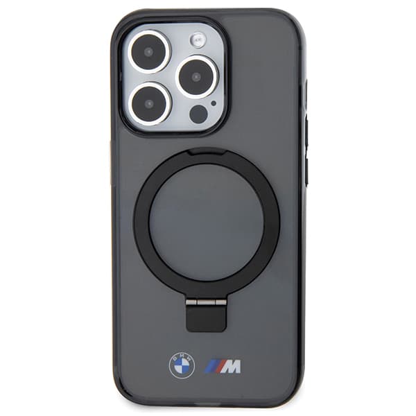 BMW Ring Stand M Collection MagSafe-etui til iPhone 15 Pro, sort