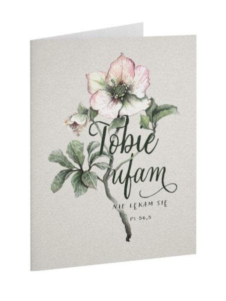 Vikt kort - Jag litar på dig - Blomma