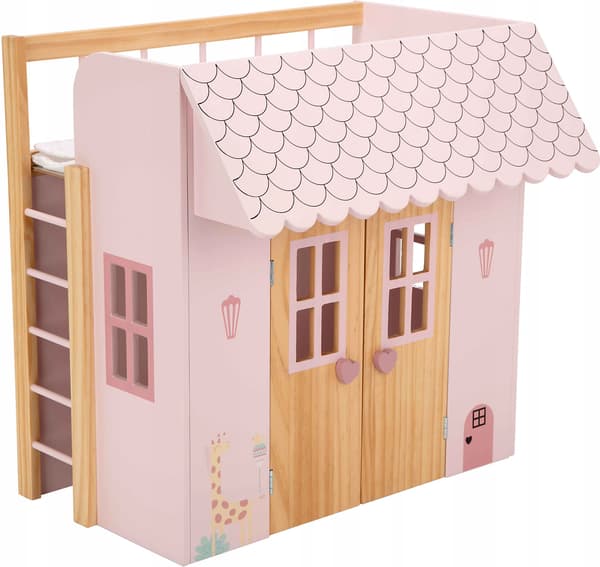 Trædukkehus - Arias Bed 21589
