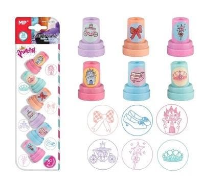 Prinsessstämplar för barn 6 st