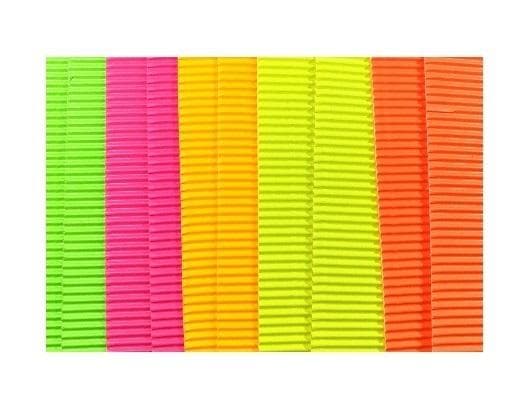 Fluofärgad wellpapp 25x35cm 10 ark