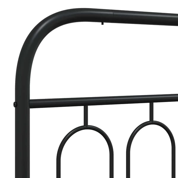 vidaXL metalsengegavl, sort, 100 cm