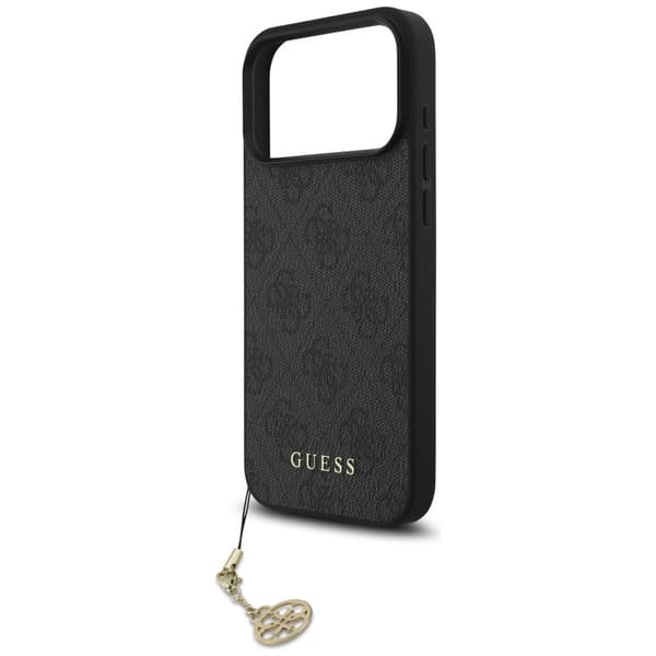 Guess 4G Charms Collection MagSafe-etui til iPhone 17 Pro Max, sort