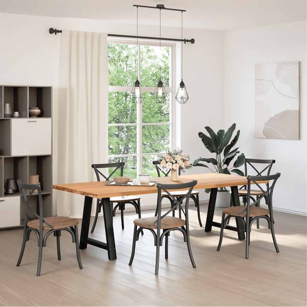 vidaXL sofabordsben, 2 stk., sort, 70x(72-73) cm, stål