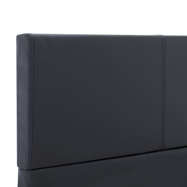 vidaXL sengestel sort kunstlæder 100 x 200 cm