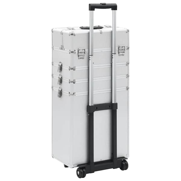 vidaXL Sminkvagn Aluminium Silver