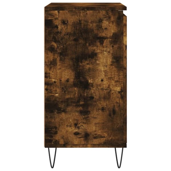 vidaXL kommode, røget eg, 60x35x70 cm, træbaseret materiale