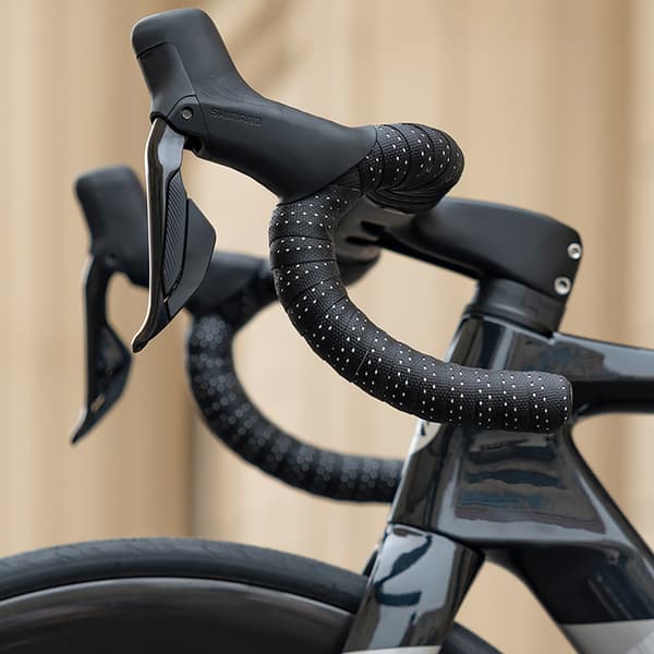 Velour PU Cykelstyrtape - Grå