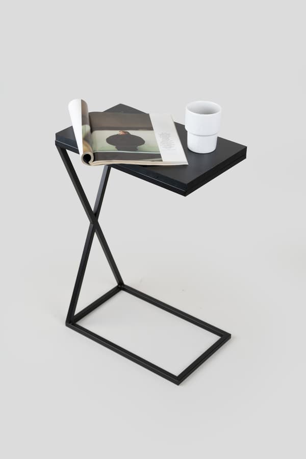 Dit Loft Design Monte sidebord 40x25x60cm sort metal