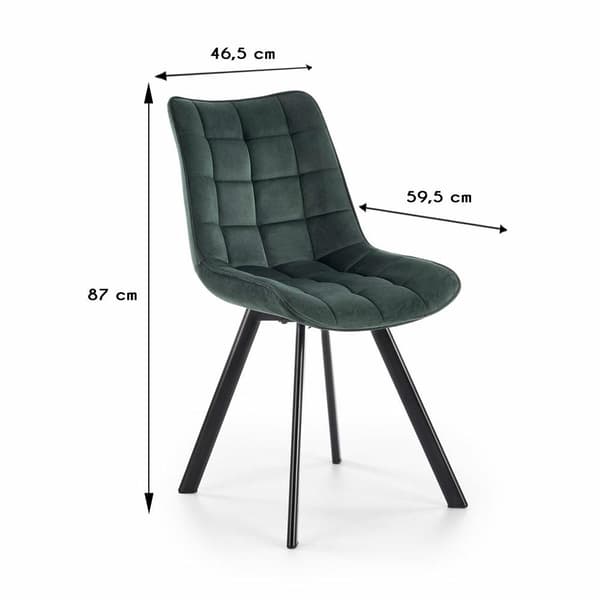 Stolmodell K332 mörkgrön