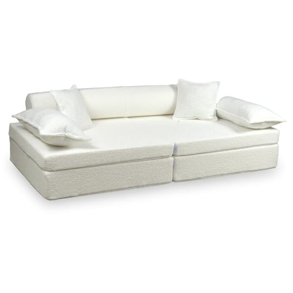 Montessori Premium Bouclé Leksoffa Vit