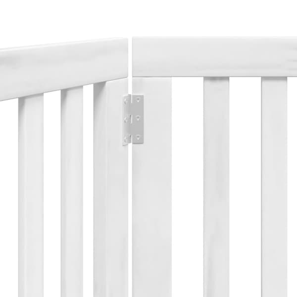 vidaXL foldbart sikkerhedsgitter til hunde, 2 paneler, hvid, 160 cm