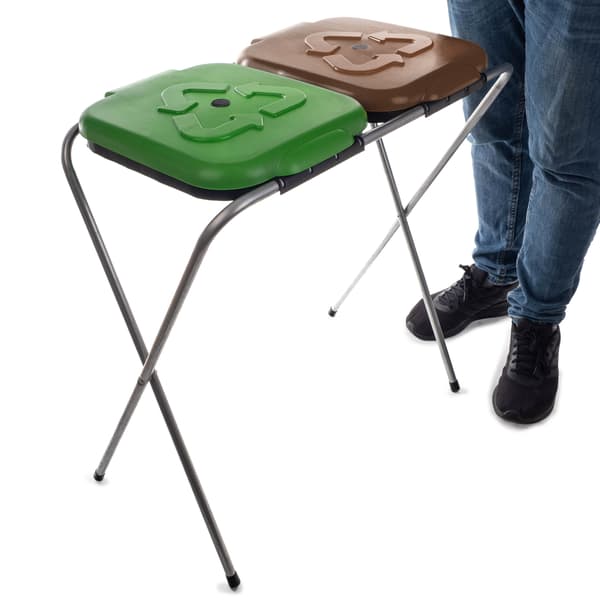 Stand pentru saci de sortare deseuri SORTEX 2 VERDE - MARO