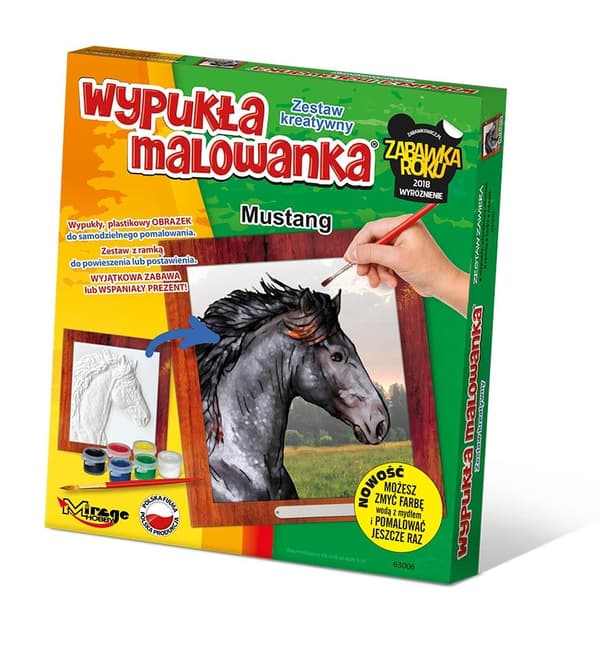 Konvexa hästar - Mustang målarbild