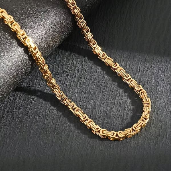 KÆDE Guld Herrekæde Royal Diamant + GRATIS