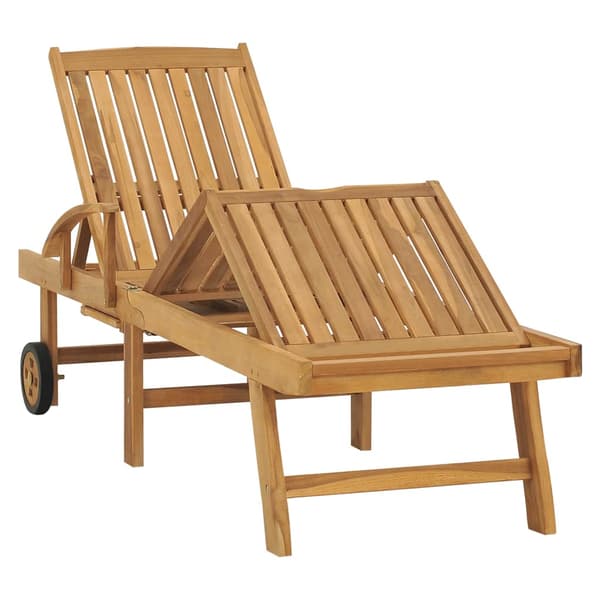 vidaXL Solstol massiv teak