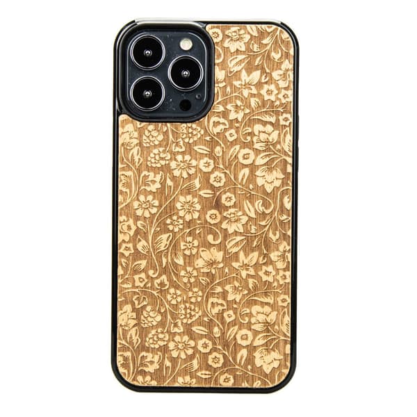 Træcover til iPhone 13 Pro Max VILDE BLOMSTER ANIEGRE