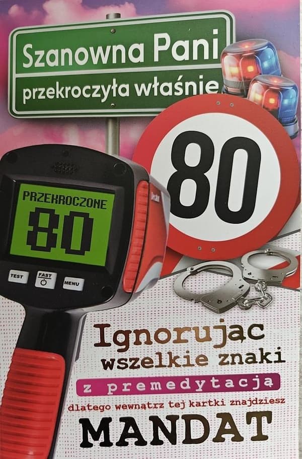 Syntymäpäiväkortti 80