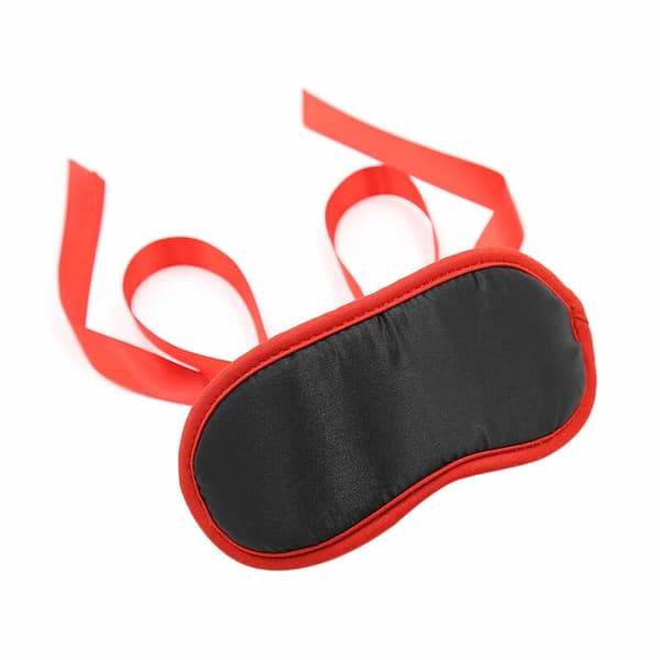OHMAMA Maske Model Fetish Sort med Rød Kant Universal