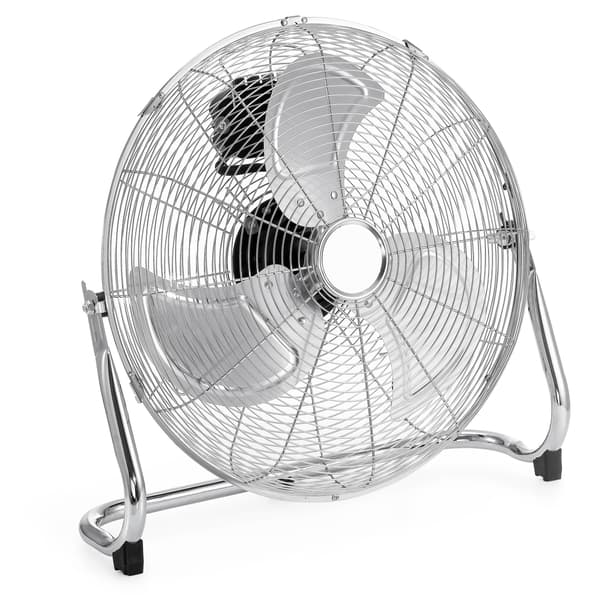 Gulvventilator, stående ventilator, 120W, TYBER sølv