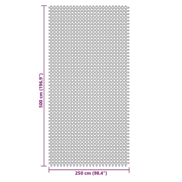 vidaXL Tältmatta, Blå, 5x2,5 m