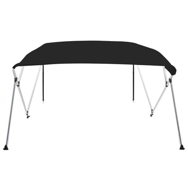 vidaXL Bimini-top til både, 4 stævner, sort, 243x180x137 cm