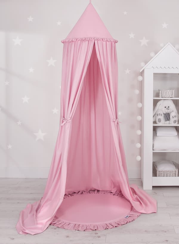 Legemåtte med flæser - pink