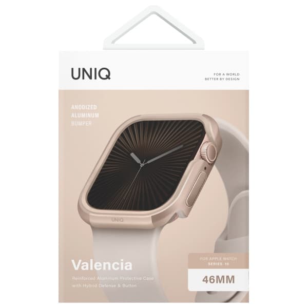 UNIQ Valencia Frame Case til Apple Watch 10 46mm, Guld