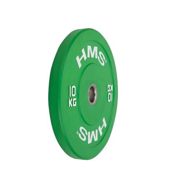 Olympisk støddæmperplade 10 kg CBR10 Grøn HMS
