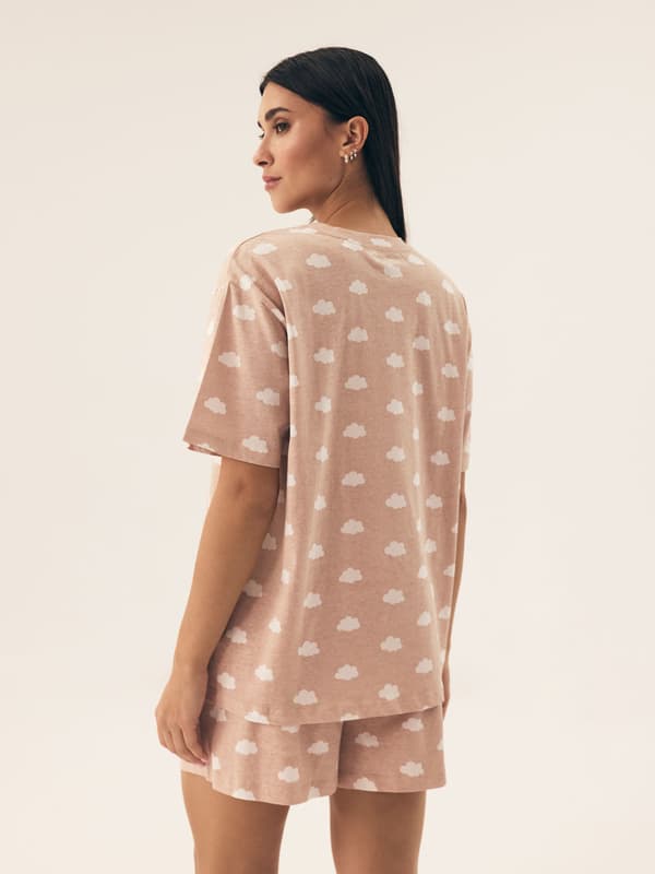 Nubes Henderson Dampyjamas | Sandbeige L