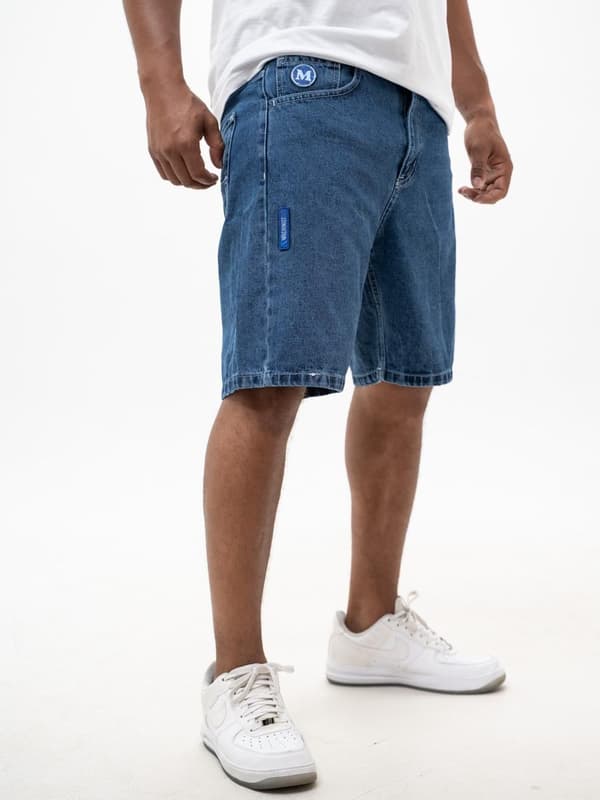 MyStars Blå Basic Herr Blå Jeansshorts 29
