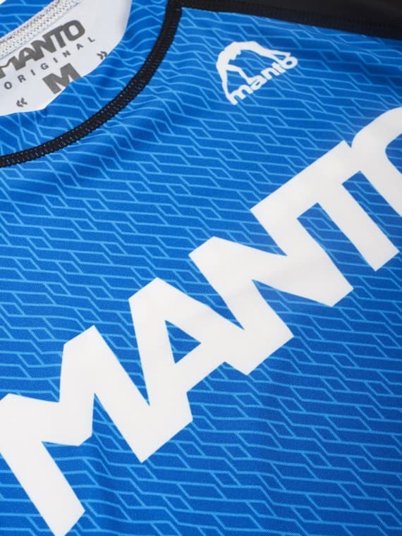 Manto Rashguard Herr Kortärmad Rank Blå M