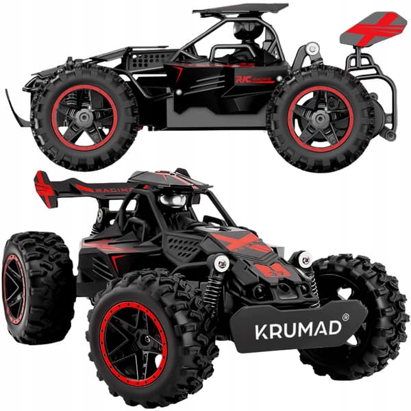 Fjernstyret bil TIL børn, RC-bil, offroad, 2,4 GHz, 2 batterier