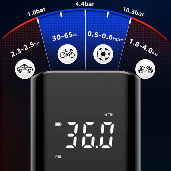 Heckermann CZK-3690 Trådlös Cykelpump