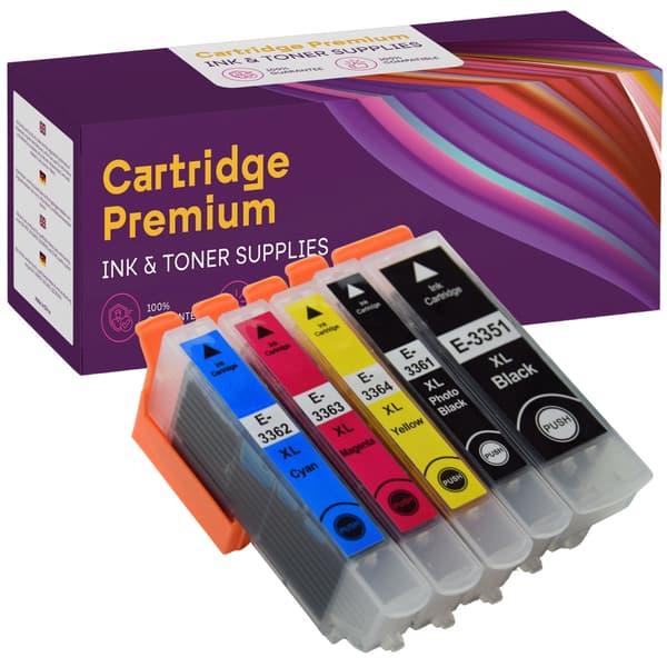 5x blæk til Epson GP-E3365XL CMYK