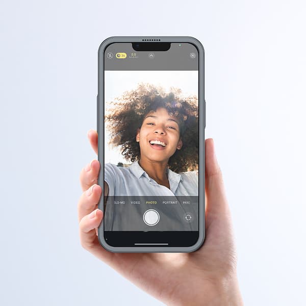 Skal för iPhone 13 Pro Max bak- och framskal + härdat glas grått