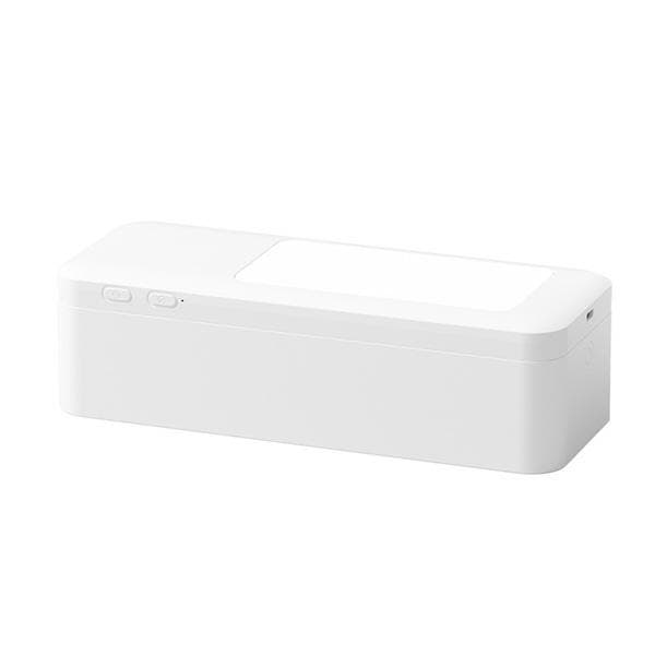 Multifunktionel telefonholder med LED-lampe, hvid