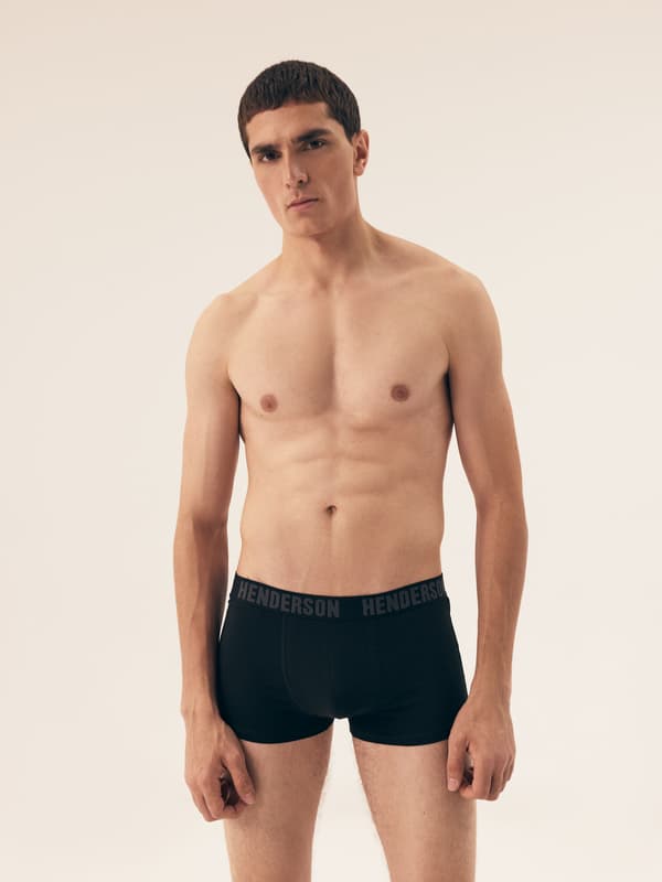 Optic Henderson 5-pak boxershorts | sort, grå M